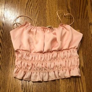 Pink summer crop tank